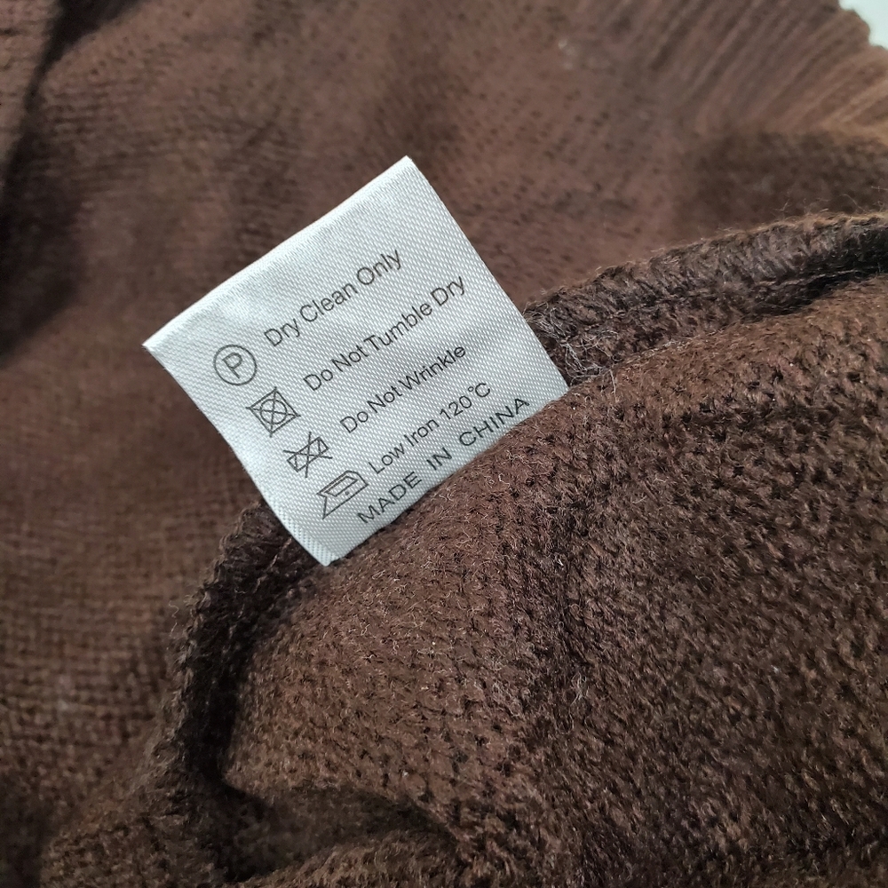 maestro large brown & beige pull over - Picture 7 of 7